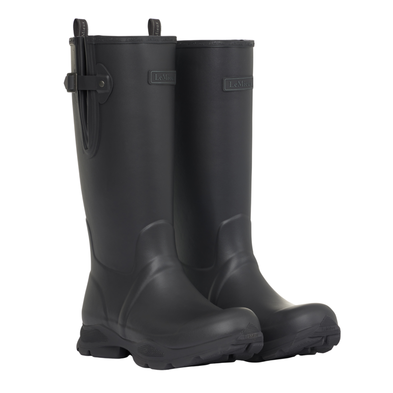 LeMieux Mens Ultra Stride Wellington Boots in Black